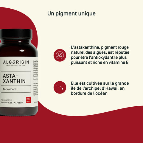 Astaxanthine — formulation unique