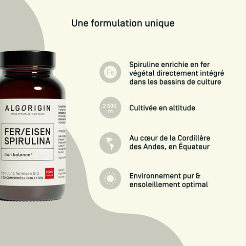 Spiruline Fer Bio — formulation unique